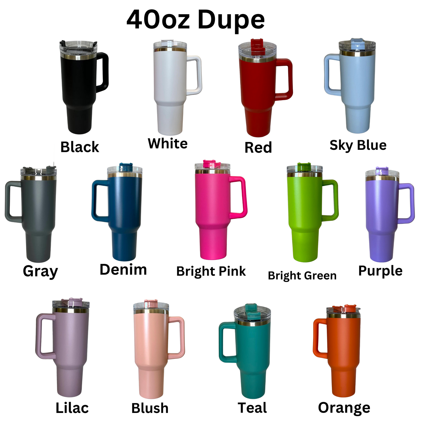 40oz Floral Nurse Tumbler with Handle - Laser Engraved Tumbler - Full Wrap Tumbler
