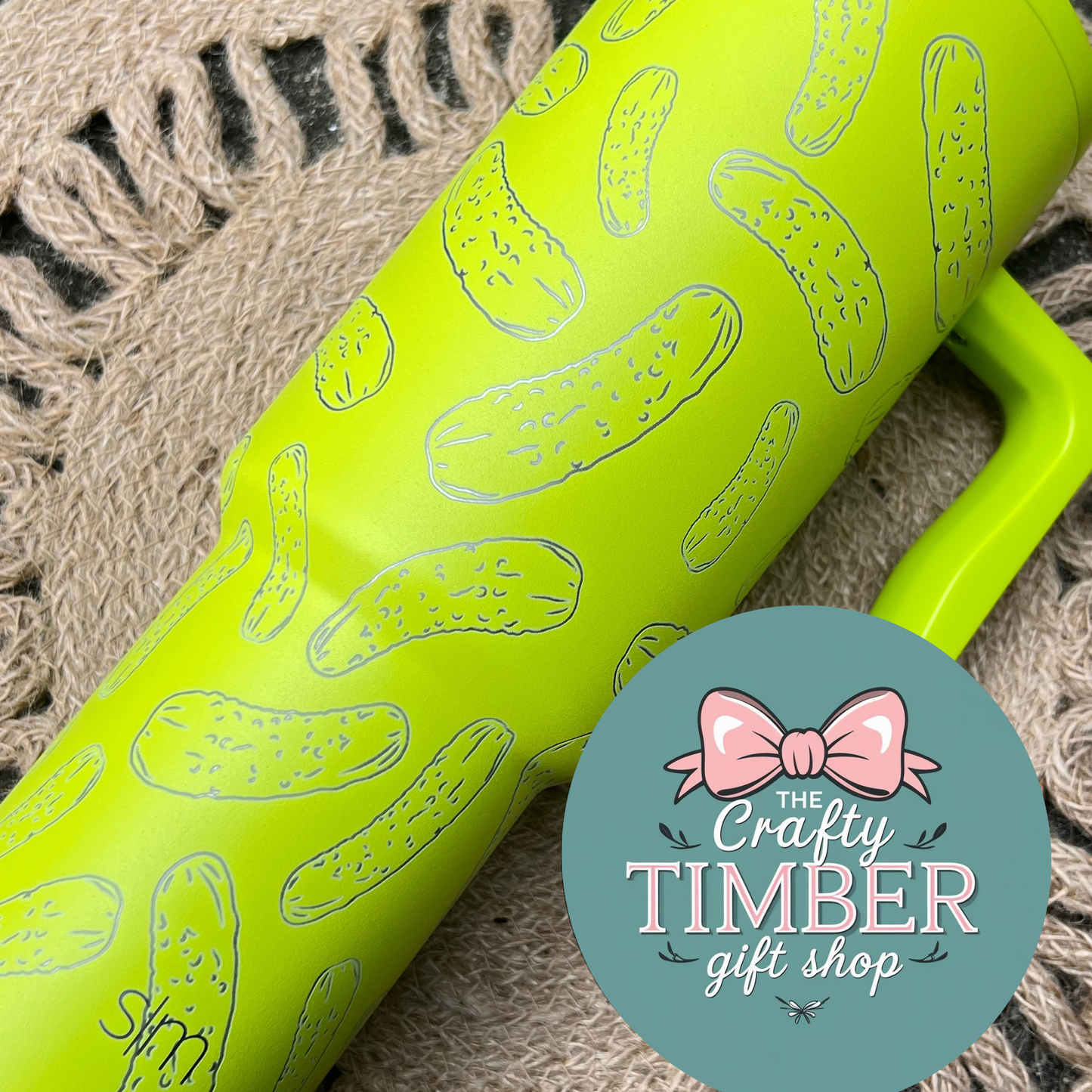 40oz Simple Modern Pickle Tumbler with Handle