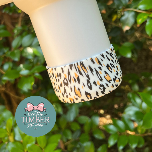 Leopard Silicone Tumbler Boot