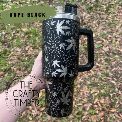 40oz Cannabis Tumbler with handle